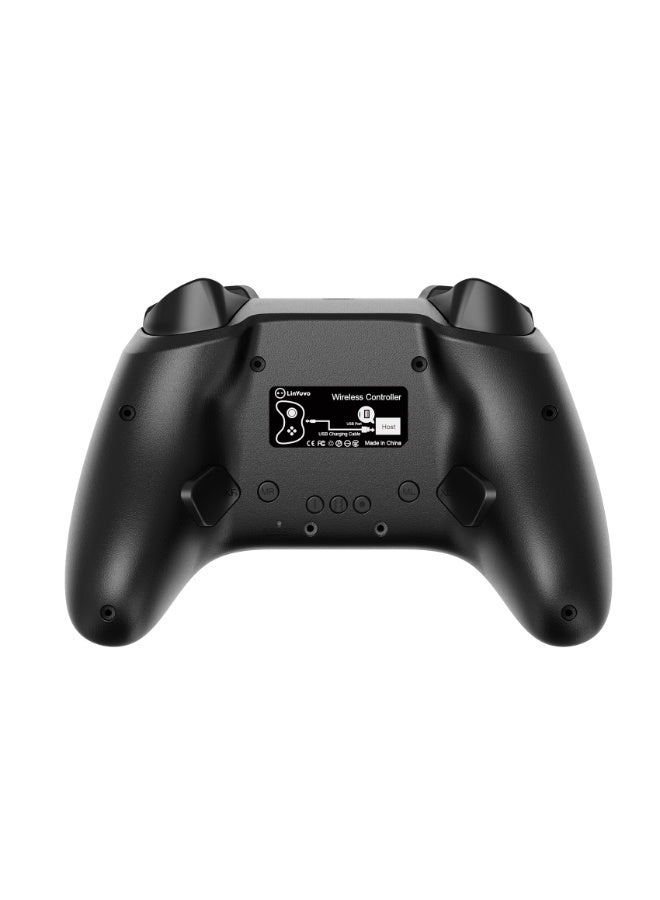 LinYuvo Classic Gamepad LinYuvo KC06 Wireless Gaming Controller for Switch / Android / iOS / PC with Colorful Light, Metal Joystick, 6-Axis Gyro, Turbo Function, Dual Vibration, Wake-Up Function, Motion Control, Adjustable Dual shock, Self-Programming Macro, 600mAh Battery - Image 4